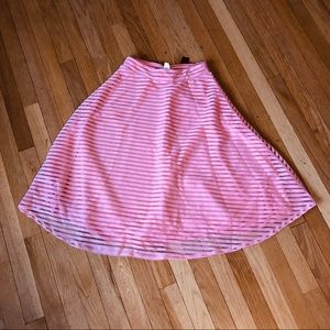 Coral flare skirt
